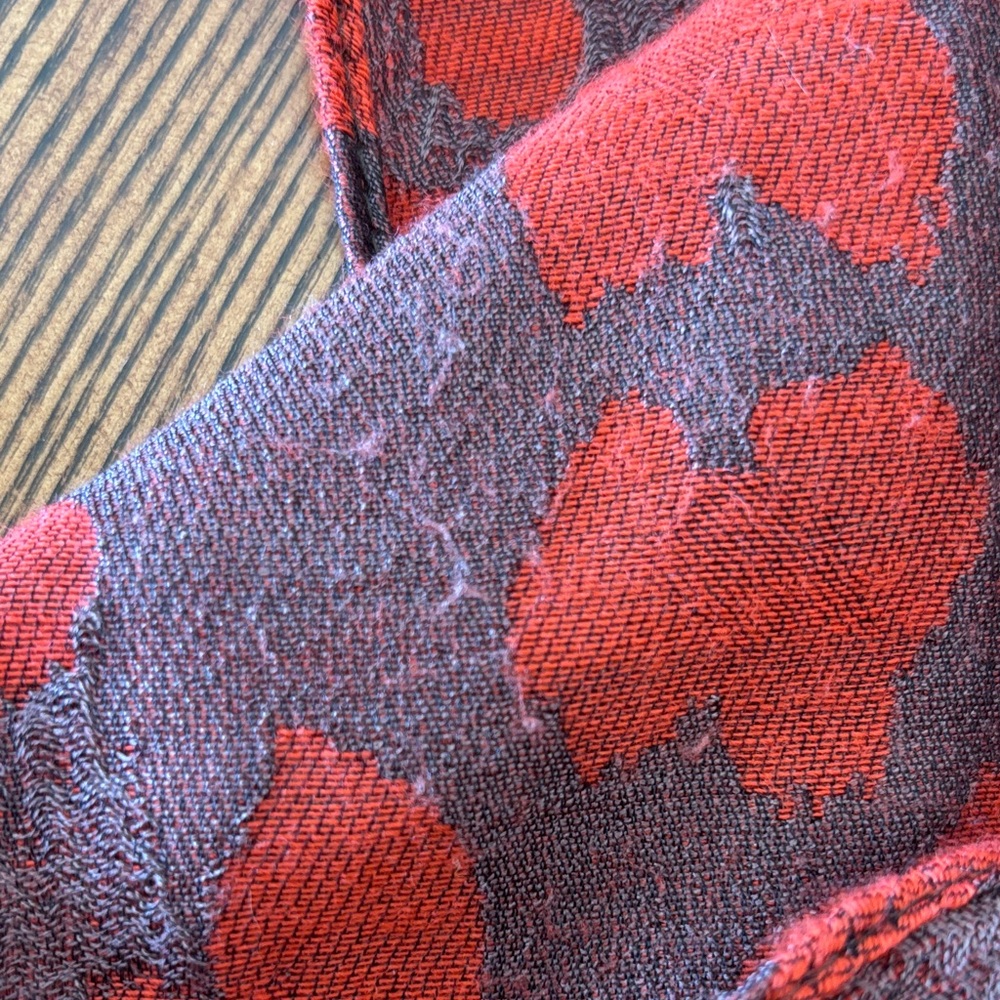 Marc Rozier Paris Silk/Wool Patterned Scarf - Picture 6 of 9